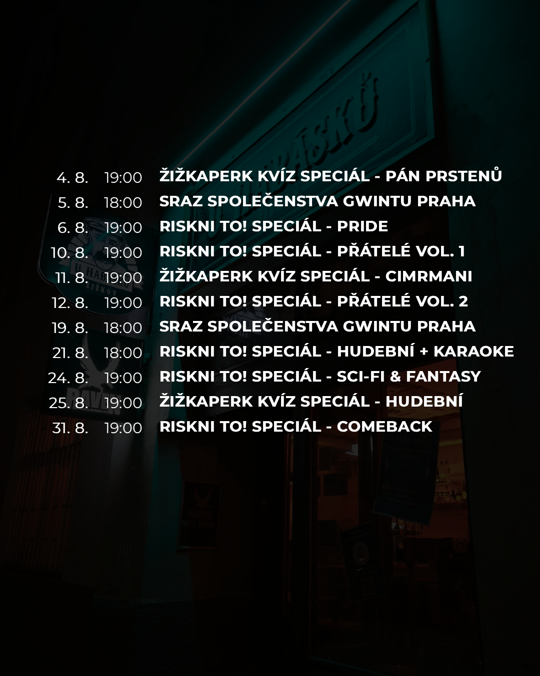 Program květen