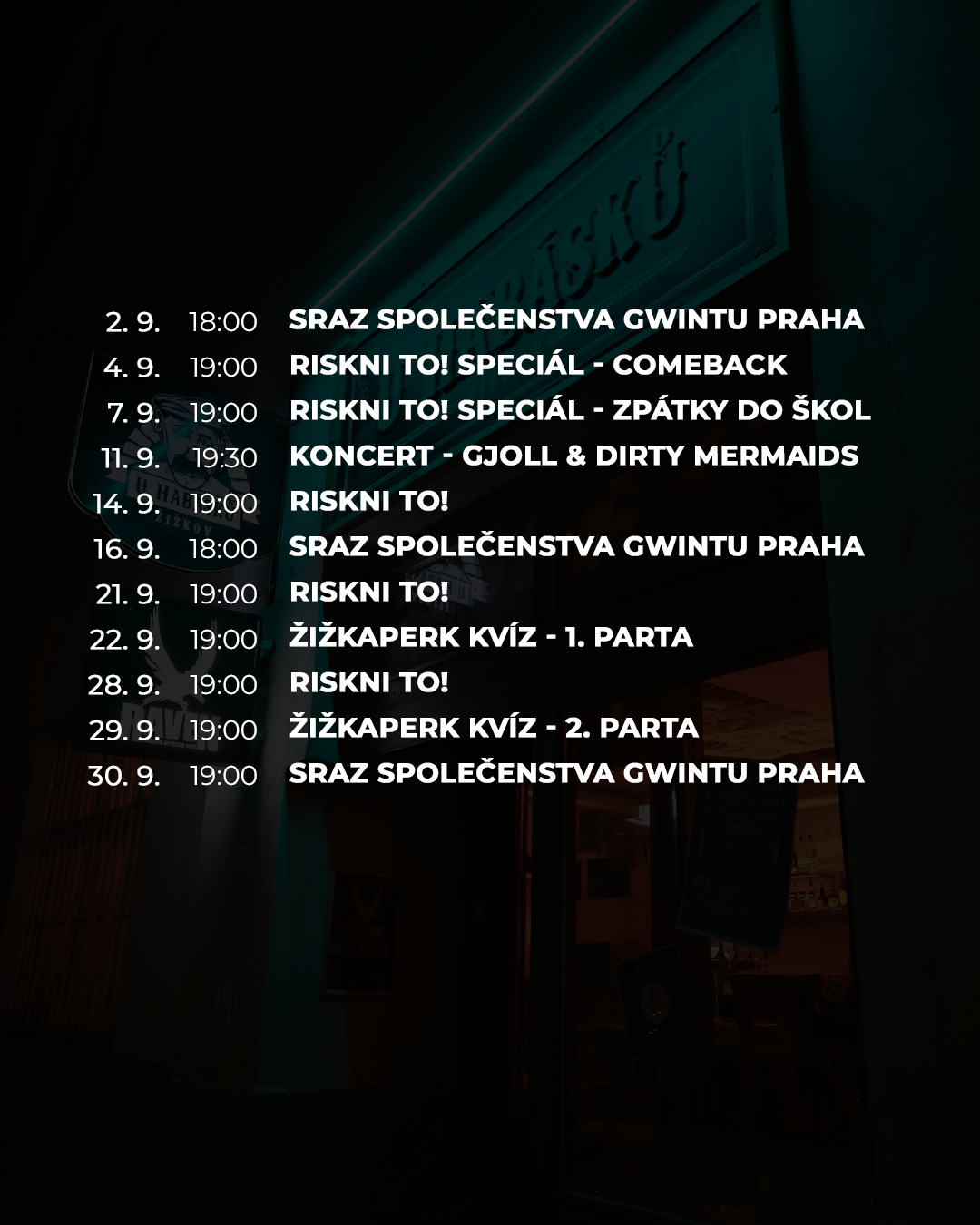 Program květen